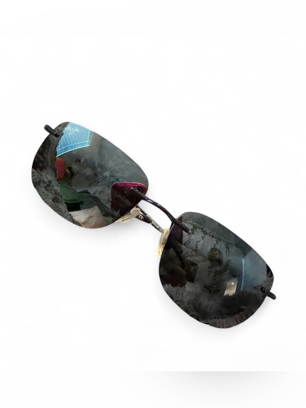 Maui Jim Rimless Sunglasses with Dark Lenses